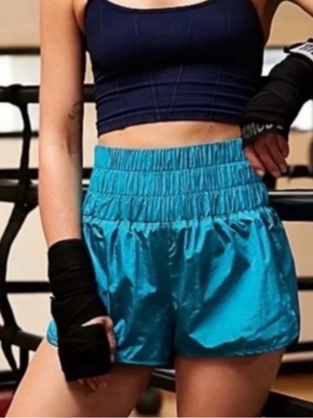 Free People The Way Home Pull On Elasticized Waist Shorts Size Large Women